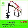 Farm implement hole digger/earth auger for tractor/drilling machine for sale